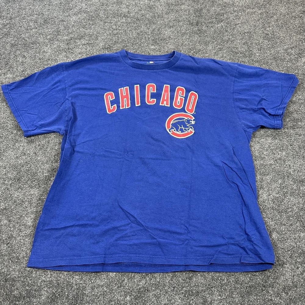 Chicago Cubs Shirt Mens XL Blue MLB Baseball Genuine Merchandise Dad 1 Tee